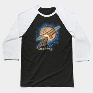 African American Woman and Jupiter Baseball T-Shirt